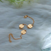 Arabic Coin Bracelet Islamic Wrist Jewelry Adjustable Chain Bracelet for Daily