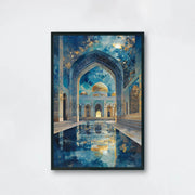 इस्लामी वास्तुकला मस्जिद पोस्टर इस्लामी अरब फ्यूजन धार्मिक प्रिंट कैनवास पेंटिंग दीवार चित्र घर कक्ष आधुनिक सजावट