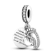 925 Sterling Silver Family House Love Forever Family Beads Boys Girls Lovers Pendant Charms Fit Bracelet DIY Ms Jewelry Gift
