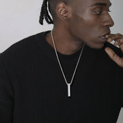 Mprainbow Allah Arabic 3D Bar Necklaces for Men,Muslim Pendant Ayatul Kursi Necklace,Islam Eid Ramadan Islamic Jewelry Gifts