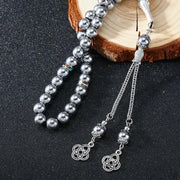 New 8 Cm 33 Black Gallstone Muslim Prayer Beads Islamic Praise Beads Arab String Türkiye Men's and Women's Festival Accessories