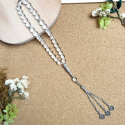 33 Glass Obsidian Prayer Beads Women Men Muslim Rosary Islamic Hajj Tasbih Tasbeeh Allah Mohammed 10mm Beaded Bracelet Jewelry