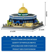 Islamic Architecture Kaaba Block Toys, Great Mosque of Mecca Model Building Brick Toy Collection For Gift