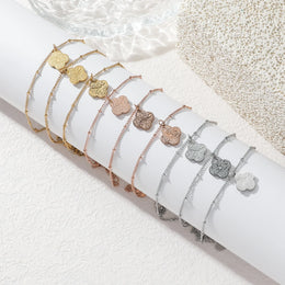 Sabr Shukr Tawakkul Clover Arabic Islam Muslim Non Tarnish Waterproof Stainless Steel Fashion Jewelry Bracelets for Men Women