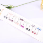 12pcs Pins Clips Set for Muslim Hijab Fashion Islam Turban Magnetic Closure New Headscarf Accessories Wedding Party Gift RIMAIRE
