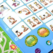 كتاب قراءة الفواكه والحيوانات ثنائي اللغة باللغة العربية والإنجليزية للأطفال المسلمين، كتاب إلكتروني متعدد الوظائف، لعبة تعليمية مبكرة للأطفال