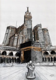 इस्लामी स्थलचिह्न दीवार कला पोस्टर काबा मक्का डोम ऑफ द रॉक मस्जिद नबावी इस्लामी कैनवास पेंटिंग कला नॉर्डिक गृह सज्जा उपहार