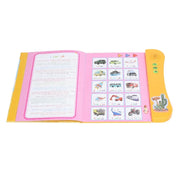 इस्लाम इलेक्ट्रॉनिक लर्निंग बुक, जन्मदिन का उपहार मजेदार बच्चों की ध्वनि पुस्तक अरबी कार्टून पैटर्न यात्रा के लिए इंटरैक्टिव ऑरेंज