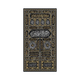 Kiswa Kaaba Door Arabic Text Mecca Calligraphy Canvas Poster Print Gold Quran Islamic Art Picture for Home Wall Decor Cuadros