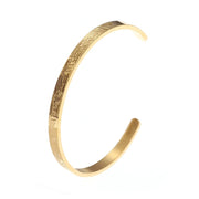 Ayatul Kursi Stainless Steel Bracelet Islamic Muslim Quran Verse Cuff Bracelet for Men Women Ramadhan Festival Jewelry Gift