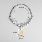 Islam Muslim Four Qul Suras Stainless Steel Key Chain Ayatul Kursi Keyring Calligraphy Arabic God Messenger Jewelry