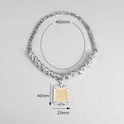 Islam Muslim Four Qul Suras Stainless Steel Key Chain Ayatul Kursi Keyring Calligraphy Arabic God Messenger Jewelry