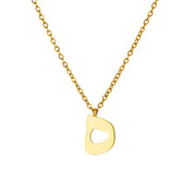 Arabic Alphabet Necklace For Women Fashion Simple Stainless Steel Letter Name Choker Necklace Lucky Amulet Muslim Female Jewelry