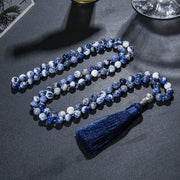 Islamic Muslim Tasbih 8mm Sodalite Beads Knotted Tasbih Jewelry