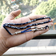 Tasbih Blue Baklat turkish bracelet 33 prayer beads islamic fashion rosary Misbaha Ramadan gift arab accessories