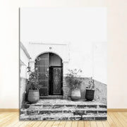 Morocco Building Wall Art Canvas Painting Religion School Wall Picture For Living Room Home Decor Mosque Blue Door Nordic Poster