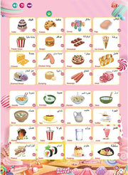 كتاب صوتي تفاعلي 2 في 1 جديد باللغة العربية والإنجليزية، لعبة قراءة تعليمية مبكرة للأطفال المسلمين الصغار، الأولاد والبنات