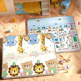 200cm*180cm Baby Play Mat 5 Size Options Crawling Carpet Blanket Children Rug for Kids Educational Toys Soft Activity Game Floor