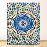 Morocco Building Wall Art Canvas Painting Religion School Wall Picture For Living Room Home Decor Mosque Blue Door Nordic Poster