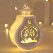 Eid Mubarak LED Wind Lamp Ornament Islam Muslim Party Decor Supplies Ramadan Lantern 2024 Eid Decoration for Home Party Gift
