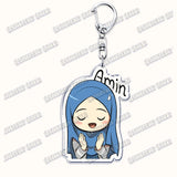 Fashion Islam Muslim Girl Woman Keychains for Accessories Bag Ramadan Eid Mubarak Hijab Keyrings Jewelry Fans Feminism Gifts