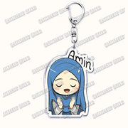 Fashion Islam Muslim Girl Woman Keychains for Accessories Bag Ramadan Eid Mubarak Hijab Keyrings Jewelry Fans Feminism Gifts