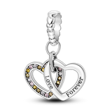 925 Sterling Silver Family House Love Forever Family Beads Boys Girls Lovers Pendant Charms Fit Bracelet DIY Ms Jewelry Gift