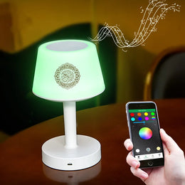 Bluetooth Islamic Muslim Gift Quran Speaker Azan Ali Madina Colorful Night Light  Touch Table Lamp Quran Player Dropshipping