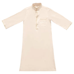 Muslim Boys Summer Thin Style Fashion Stand-up Collar Kids Robes Islamic Folk Costumes Long Dress Ramadan Jubba Prayer Thobe