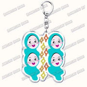 Fashion Islam Muslim Girl Woman Keychains for Accessories Bag Ramadan Eid Mubarak Hijab Keyrings Jewelry Fans Feminism Gifts