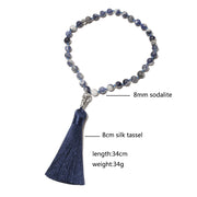 Islamic Muslim Tasbih 8mm Sodalite Beads Knotted Tasbih Jewelry