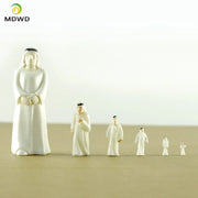 10pcs1/25-1/200 स्केल मॉडल फिगर सिमुलेशन मुस्लिम कठपुतली खिलौना सऊदी अरब आदमी मॉडल सामग्री परिदृश्य DIY हस्तनिर्मित खलनायक