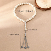 New 8 Cm 33 Black Gallstone Muslim Prayer Beads Islamic Praise Beads Arab String Türkiye Men's and Women's Festival Accessories