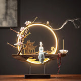 Hot Sell Backflow Incense Burner Home Decor Light Circle for Zen Yoga Meditation home fragrance Aromatherapy Festival Gift