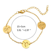 Arabic Coin Bracelet Islamic Wrist Jewelry Adjustable Chain Bracelet for Daily