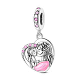 925 Sterling Silver Family House Love Forever Family Beads Boys Girls Lovers Pendant Charms Fit Bracelet DIY Ms Jewelry Gift