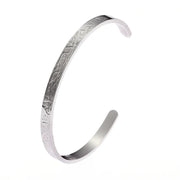 Ayatul Kursi Stainless Steel Bracelet Islamic Muslim Quran Verse Cuff Bracelet for Men Women Ramadhan Festival Jewelry Gift