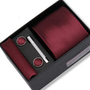 Wedding Gift Tie Wholesale New Style Pocket Squares Set Cufflinks Tie Clip Necktie Box Men Fit Wedding Blue Paisley Black Boxs
