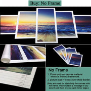 5 Piece Modern Islamic Wall Art Allah Canvas Prints Home Decor Living Room Painting Abstract Poster Frame Unframed