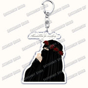 Fashion Islam Muslim Girl Woman Keychains for Accessories Bag Ramadan Eid Mubarak Hijab Keyrings Jewelry Fans Feminism Gifts