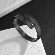 Ayatul Kursi Cuff Bangles for Women Gold Color Stainless Steel Arabic Bracelet Messager Islam Muslim Men Jewelry Gift