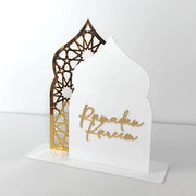 Acrylic Ramadan Table Decor – Eid Mubarak Ornament for Islamic Celebrations