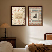 Vintage Islamic Geometry Arabic Pattern Muslim Art Poster HD art sticky wall waterproof home living room bedroom bar aesthetic d