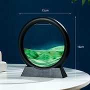 Sandscape Moving Sand Art Frame Quicksand 3D Dynamic Liquid Hourglass Kinetic Sand Painting Flowing Sand Office Home Decor Gifts