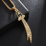 Islam Muslim Four Qul Suras Stainless Steel Key Chain Ayatul Kursi Keyring Calligraphy Arabic God Messenger Jewelry