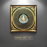 Classic Golden Tibet Thangka Buddha Canvas Paintings And Prints Wall Art HD Pictures For Living Room Home Decor Frameless Gifts