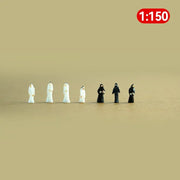 10pcs1/25-1/200 स्केल मॉडल फिगर सिमुलेशन मुस्लिम कठपुतली खिलौना सऊदी अरब आदमी मॉडल सामग्री परिदृश्य DIY हस्तनिर्मित खलनायक