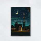 Islamic Architecture Mosque Poster Islamic Arabian Fusion Religious Prints Canvas Painting Wall Pictures Home Room Modern Decor