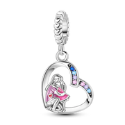 925 Sterling Silver Family House Love Forever Family Beads Boys Girls Lovers Pendant Charms Fit Bracelet DIY Ms Jewelry Gift