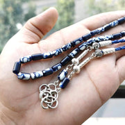 Tasbih Blue Baklat turkish bracelet 33 prayer beads islamic fashion rosary Misbaha Ramadan gift arab accessories